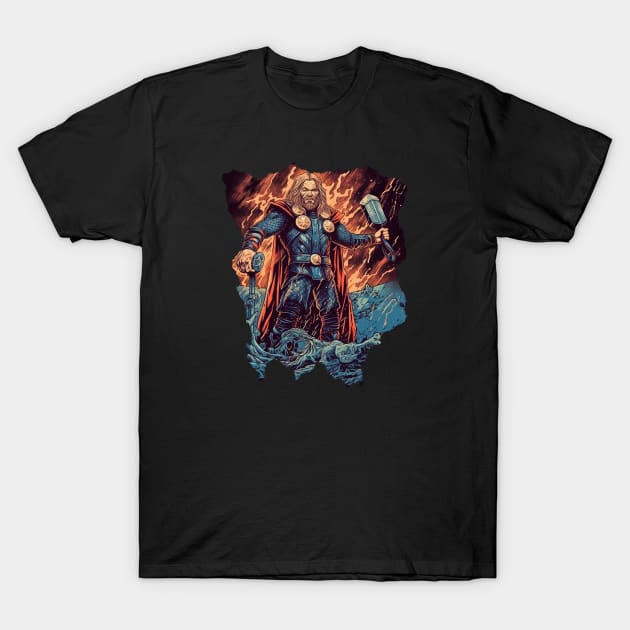 THOR BATTLE OF GODS T-Shirt by Pixy Official